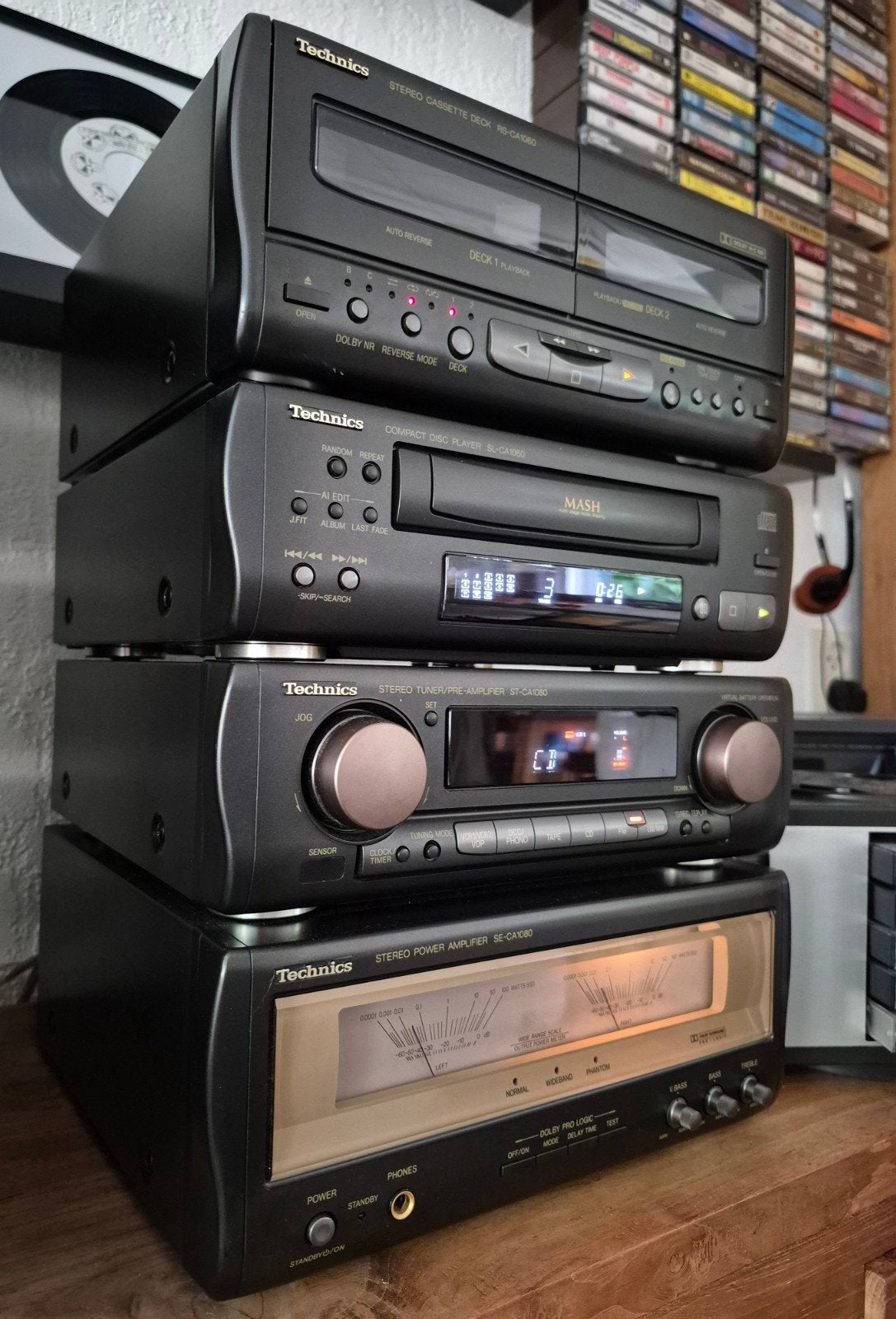 Technics Hifi set incl afstandsbediening., Ophalen of Verzenden, Cassettedeck, Overige merken