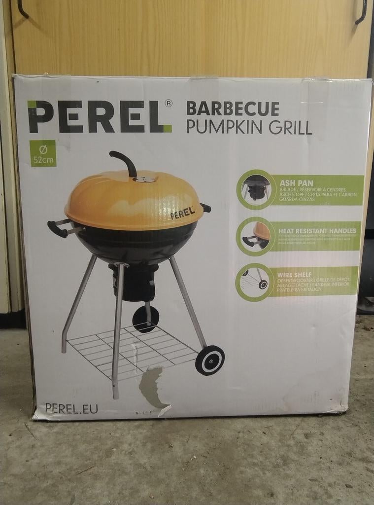 Perel Pumpkin Grill barbecue 52cm, Ophalen