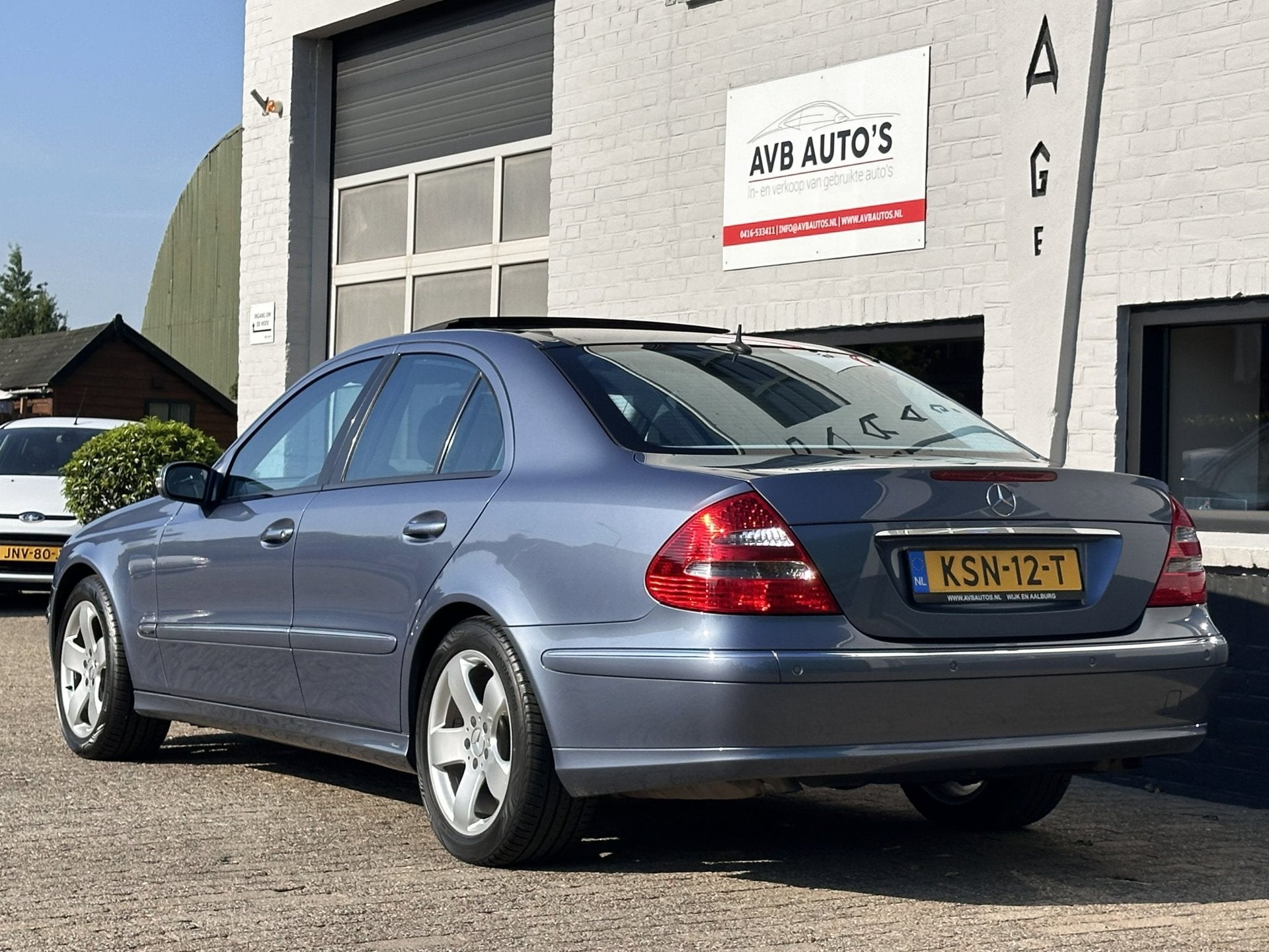Mercedes-Benz E-klasse 500 Avantgarde Navi Panoramadak, Automaat, Achterwielaandrijving, Blauw, Leder