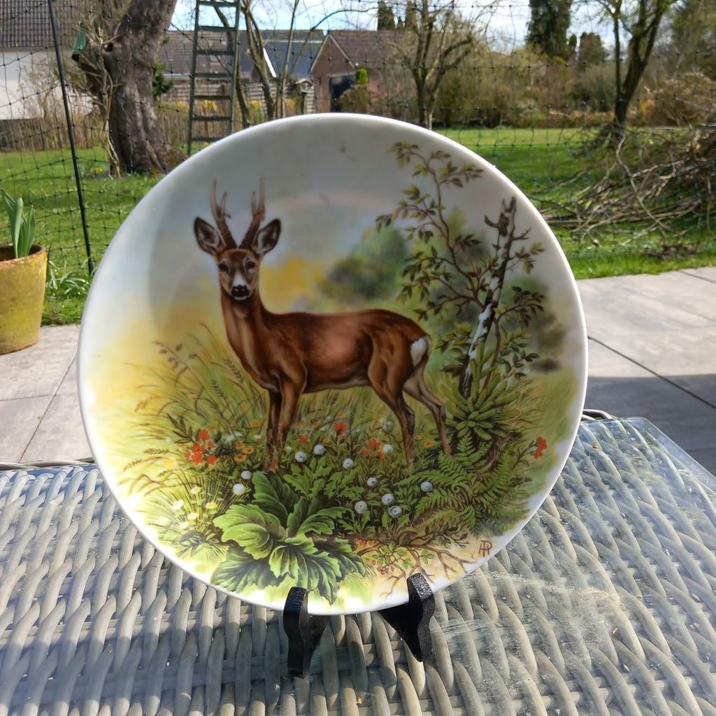 Kaiser sierbord met ree - Vintage wanddecoratie, Ophalen of Verzenden