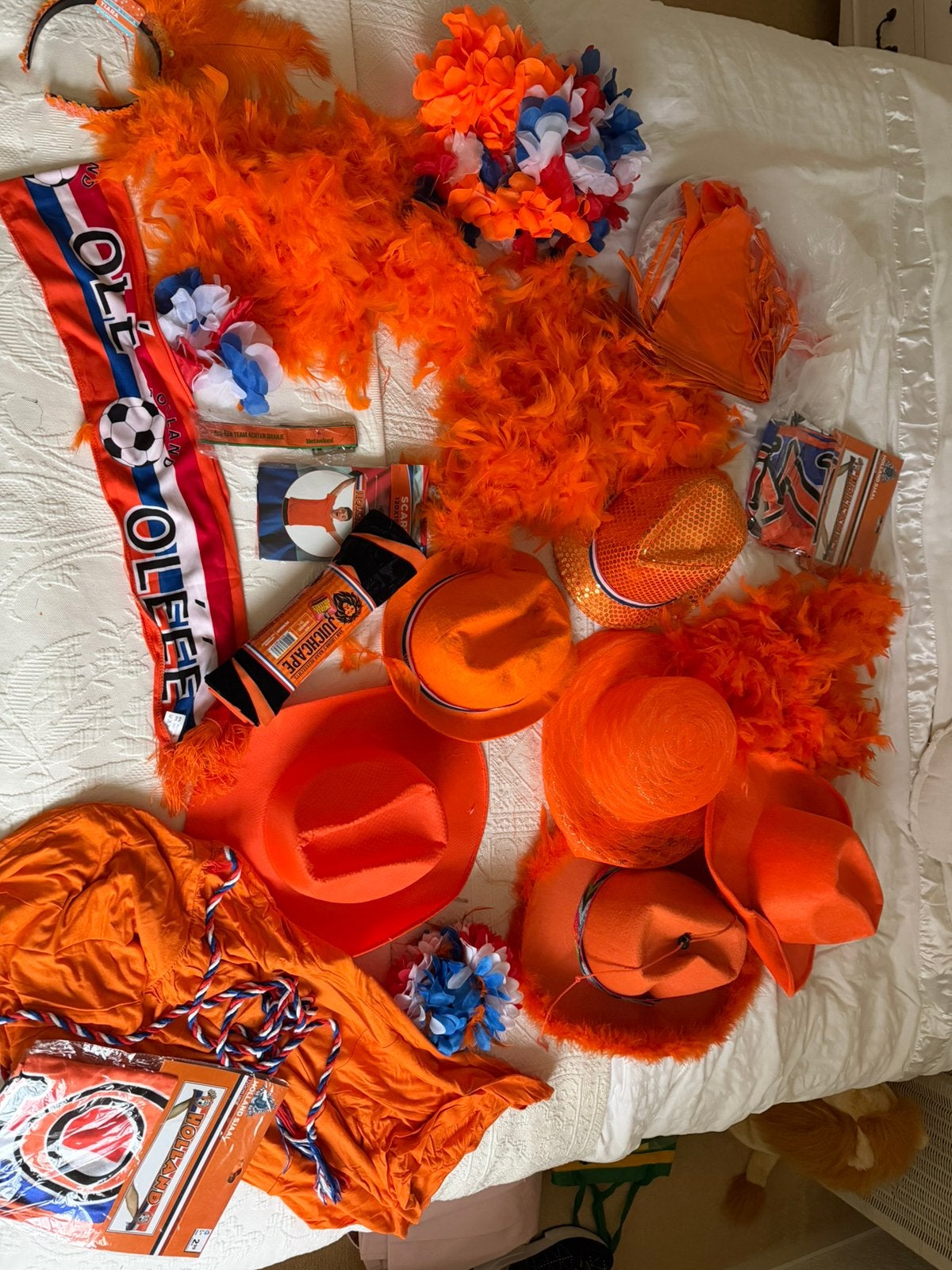 Oranje spullen, Ophalen of Verzenden, Zo goed als nieuw, Versiering, Oranje of Koningsdag