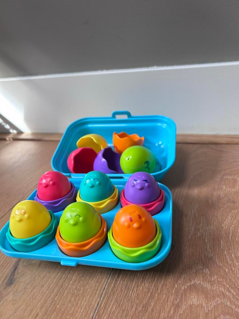Tomy Bright Chicks eieren verrassingsspel, Kinderen en Baby's, Ophalen of Verzenden, Gebruikt, Jongen of Meisje