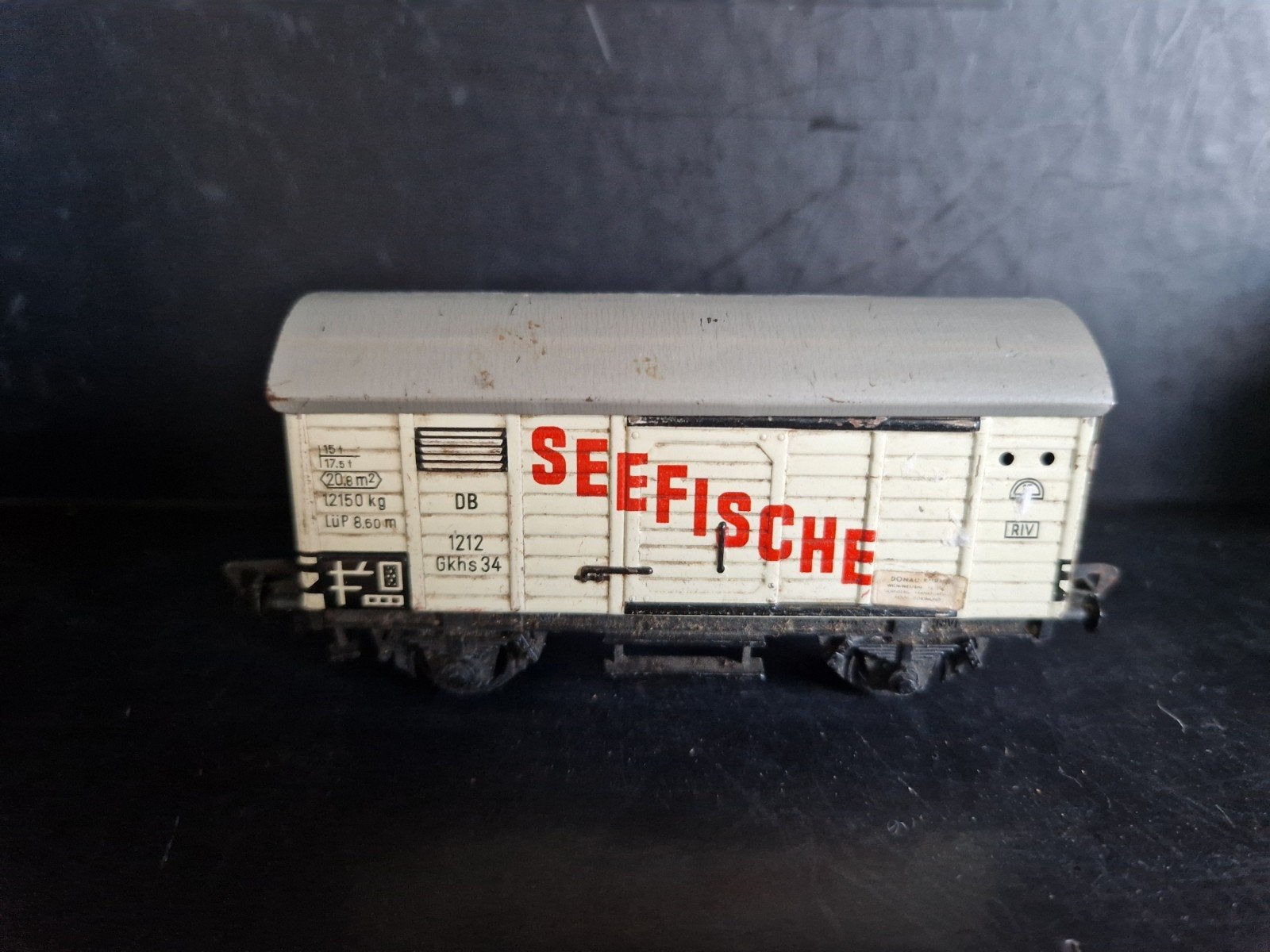 Märklin H0 Goederenwagon "Seefische" DB, Wisselstroom, Gebruikt, Wagon, Ophalen of Verzenden