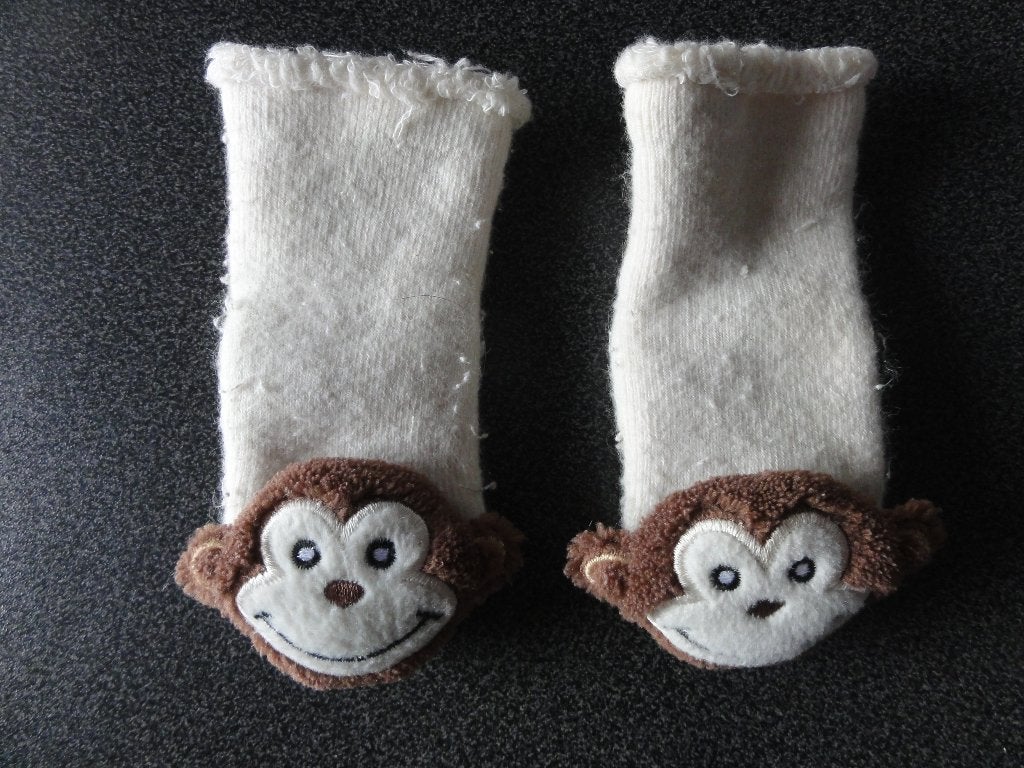 Sokjes / rammelsokjes aap, Ophalen of Verzenden, Gebruikt, Jongetje of Meisje, Sokjes