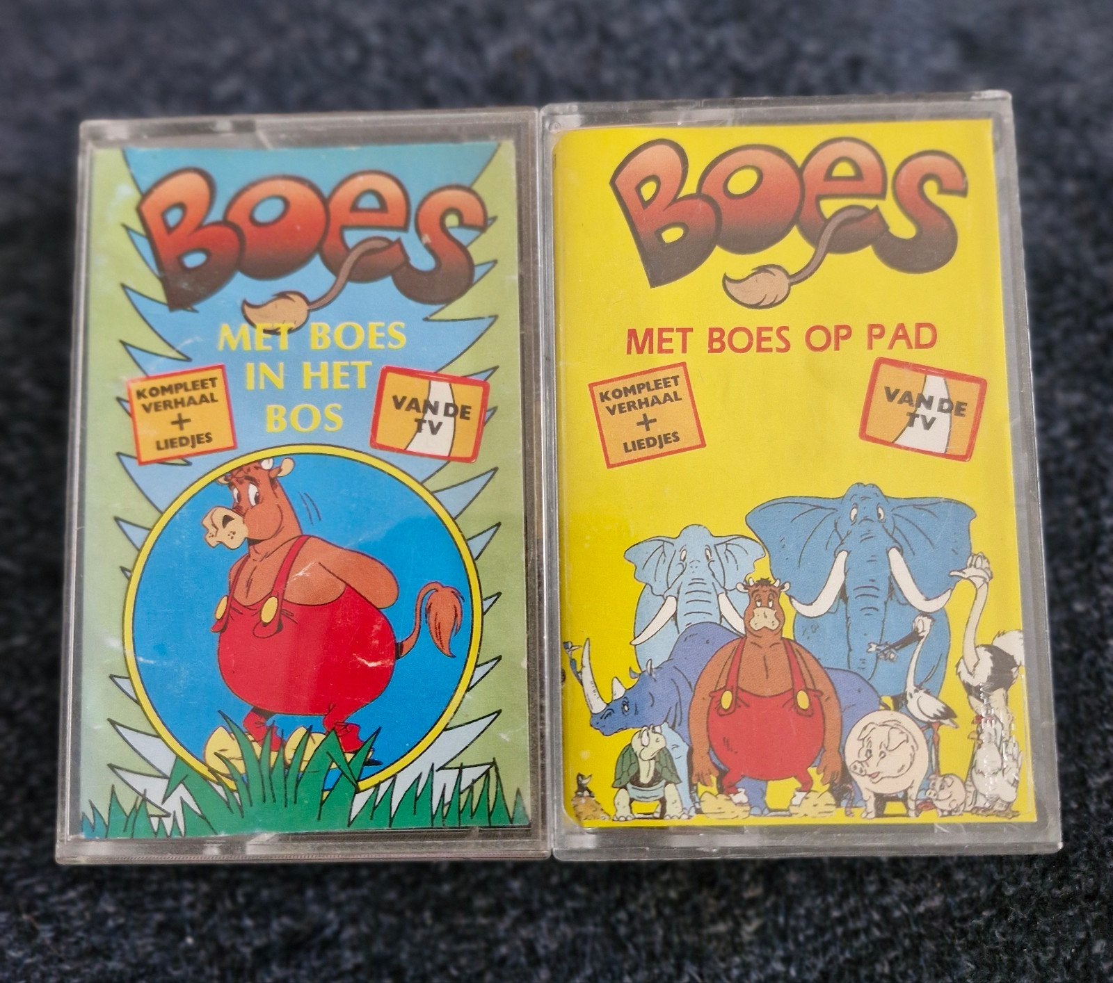 Boes cassettebandjes - Met Boes in het Bos & Met Boes op Pad, Gebruikt, 2 t/m 25 bandjes, Kinderen en Jeugd, Ophalen of Verzenden