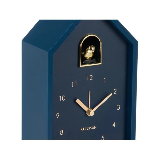 Karlsson Modern Cuckoo Oro donkerblauw wandklok, Ophalen of Verzenden, Nieuw, Wandklok