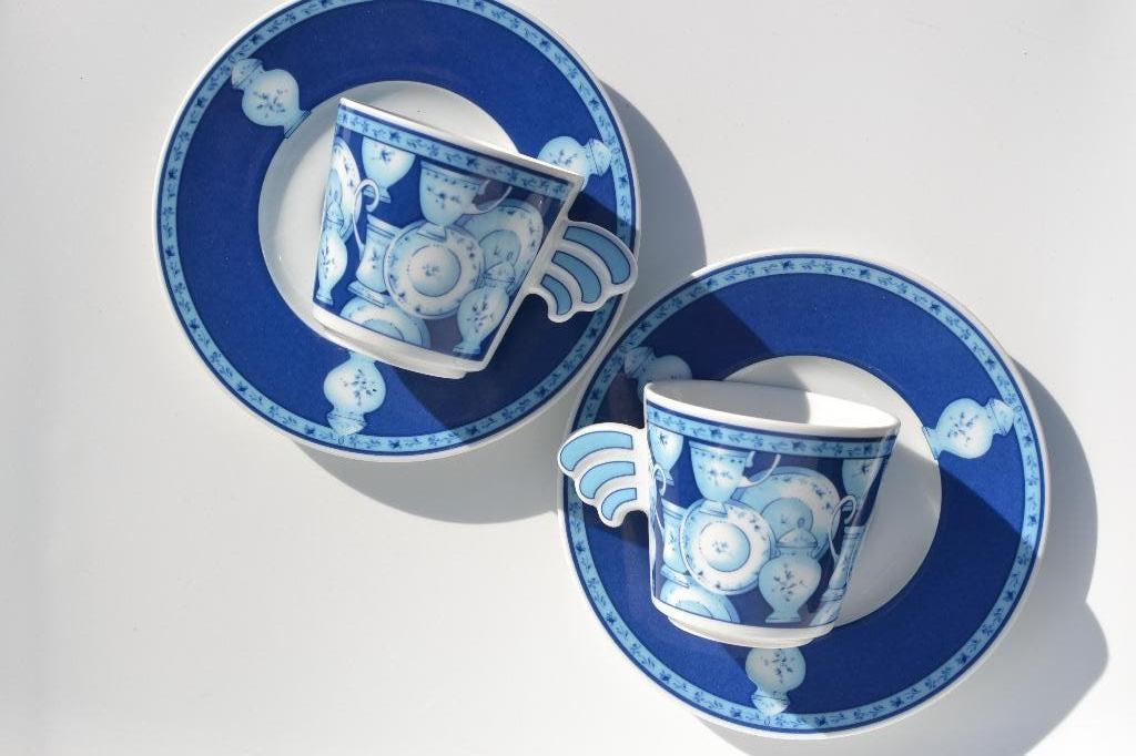 Heinrich Winterling design kop en schotels Delft blauw decor, Overige materialen, N, N, Ophalen of Verzenden