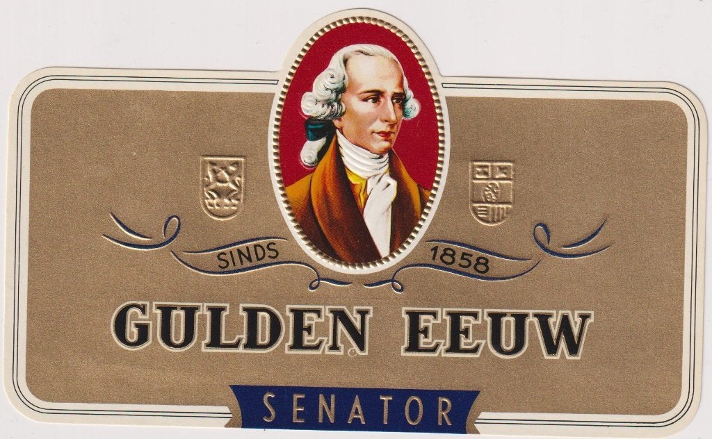 sigarenbanden - etiket - SENATOR, Ophalen of Verzenden, Zo goed als nieuw, Sigarenbandjes