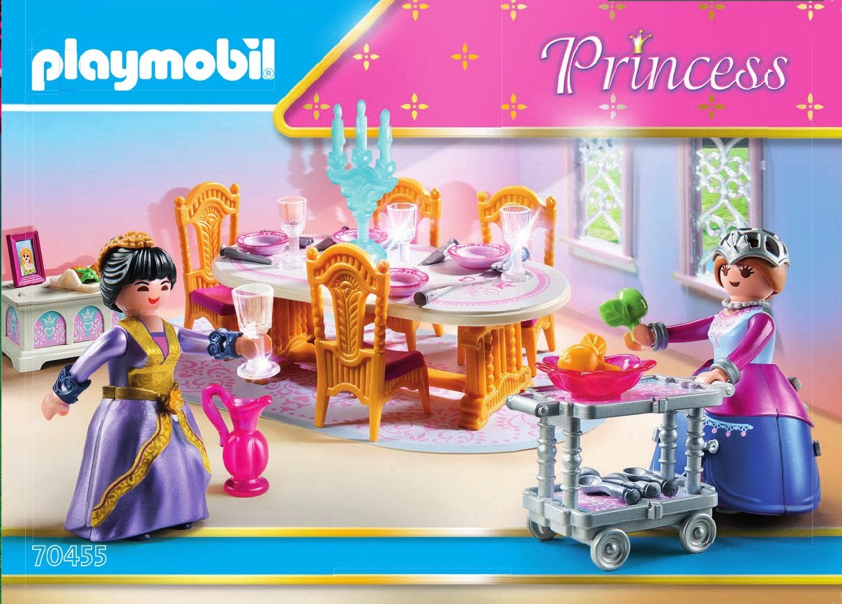 Playmobil Princess Eetkamer 70455 (Mist 2 messen), Ophalen of Verzenden, Zo goed als nieuw, Meisje