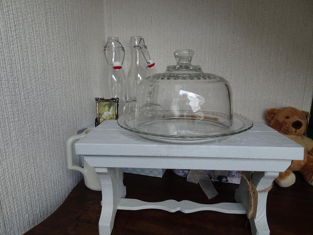 houten decoratie krukje, Ophalen of Verzenden, Gebruikt, Hout