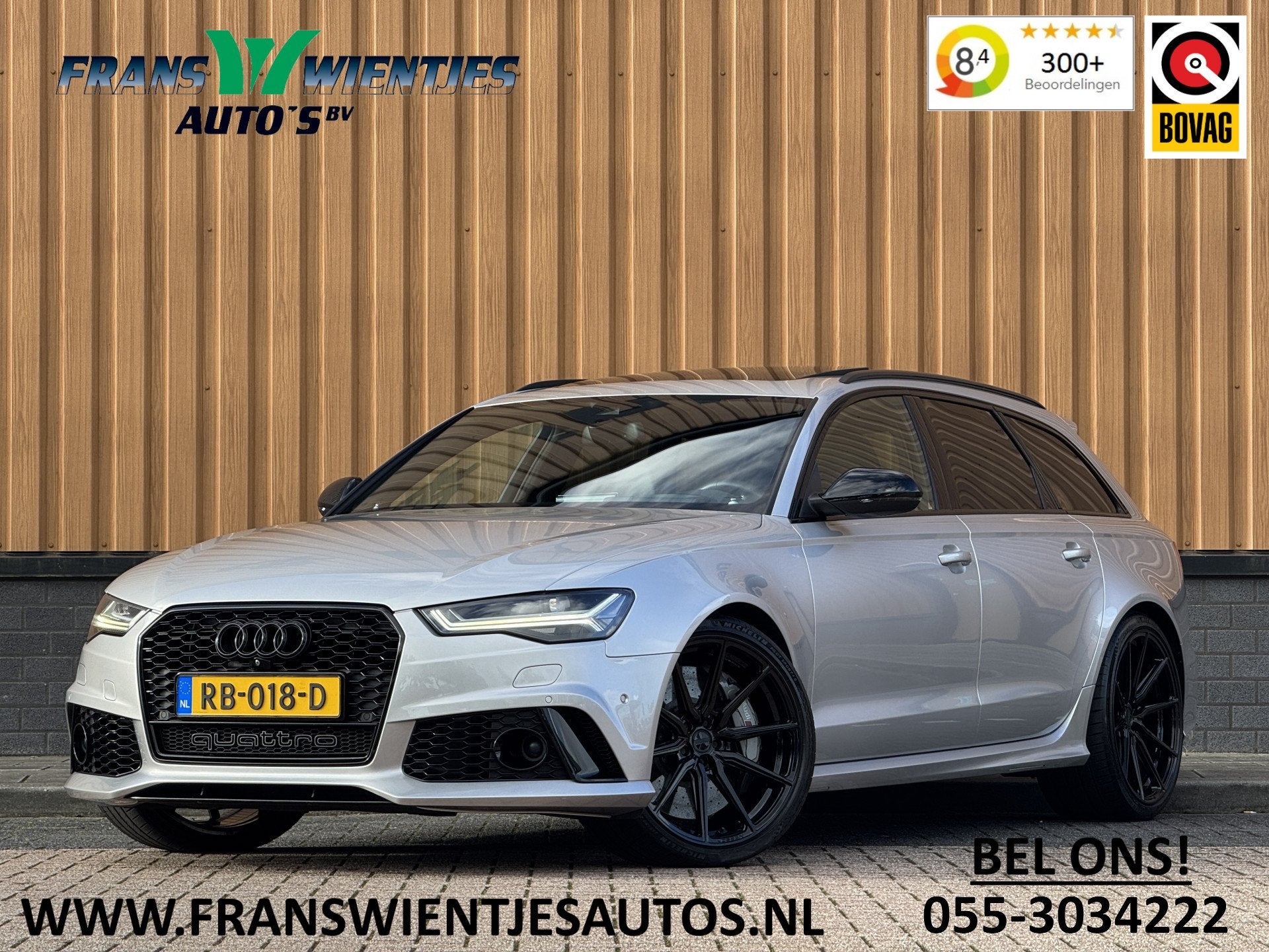 Audi A6 Avant 4.0 TFSI RS 6 quattro Pro Line Plus | Milltek, Auto's, Automaat, Adaptive Cruise Control, Gebruikt, 3993 cc