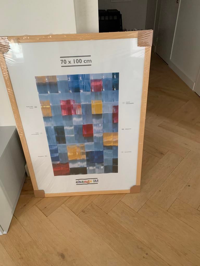 Grote houten fotolijst. 70x100 cm. Nieuw, Ophalen, Nieuw