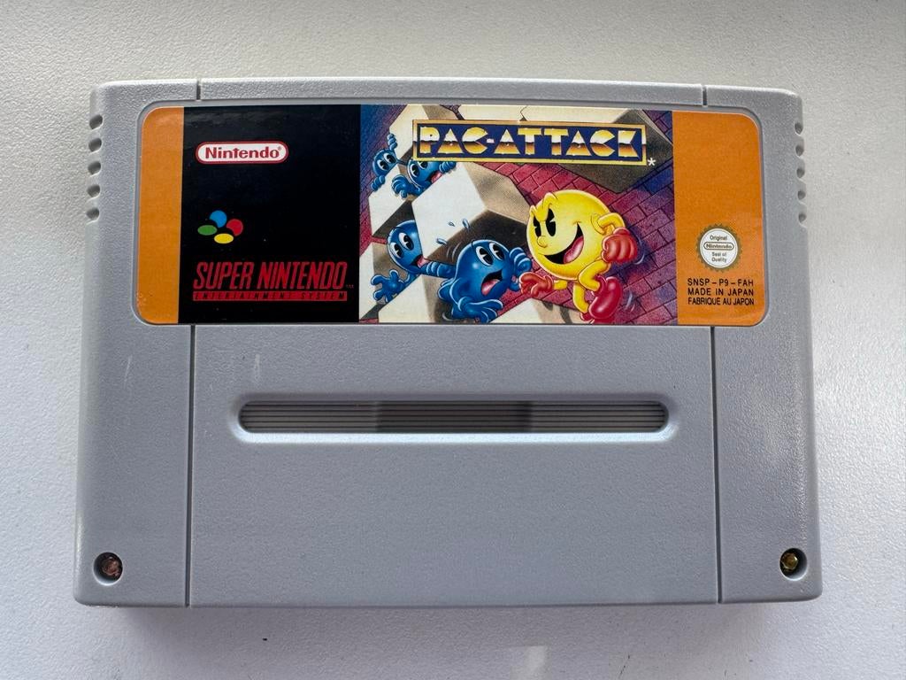 Pac-Attack - Super Nintendo (SNES) - Retro Game, Puzzel en Educatief, Gebruikt, 1 speler, Ophalen of Verzenden