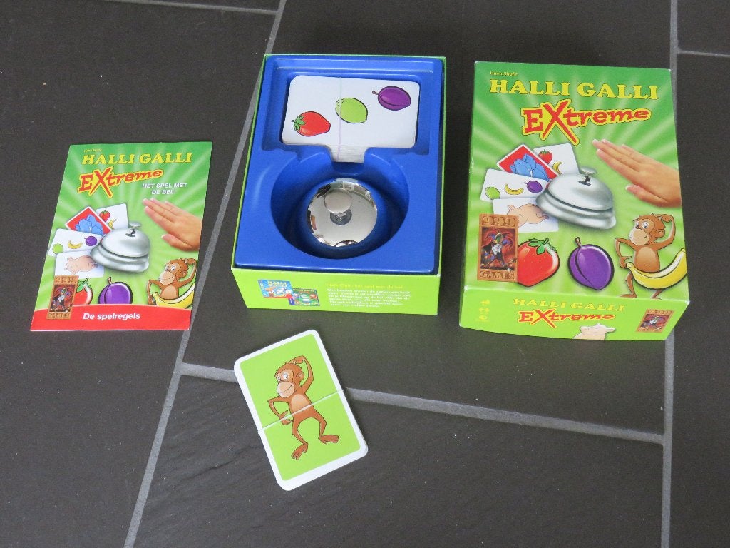 Halli Galli extreme, het spel met de bel, vanaf 8 jaar., Ophalen of Verzenden, Zo goed als nieuw