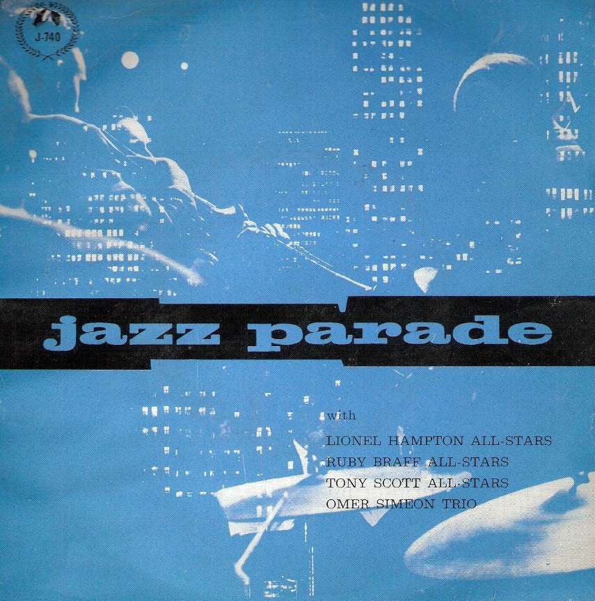 JAzz Parade -EP Jazztone-Hampton, Braff, Scott, Simeon -1956, Ophalen, Gebruikt, EP, EP