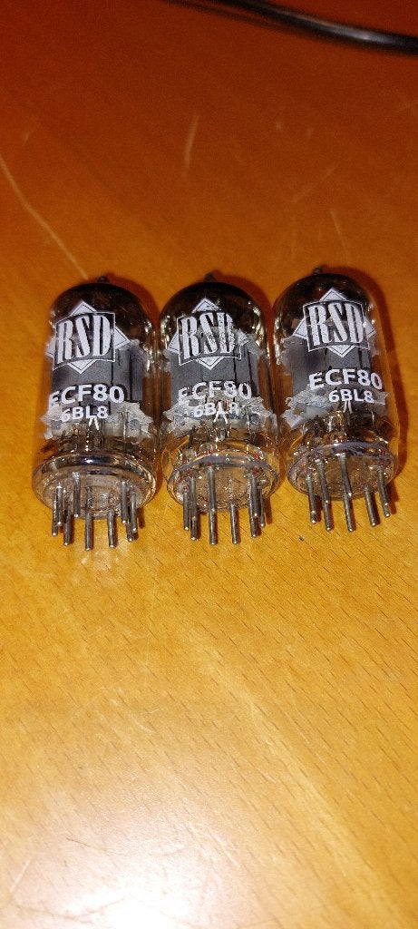 3x   RSD   ECF80    ELEKTRONEN  BUIS, Overige materialen, 6 meter of meer, Overige typen, Ophalen of Verzenden