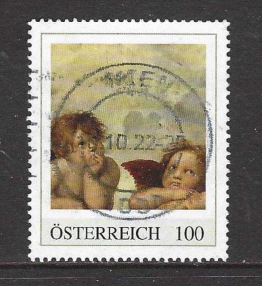 Oostenrijk persoonlijke postzegel, Verzenden, Gestempeld