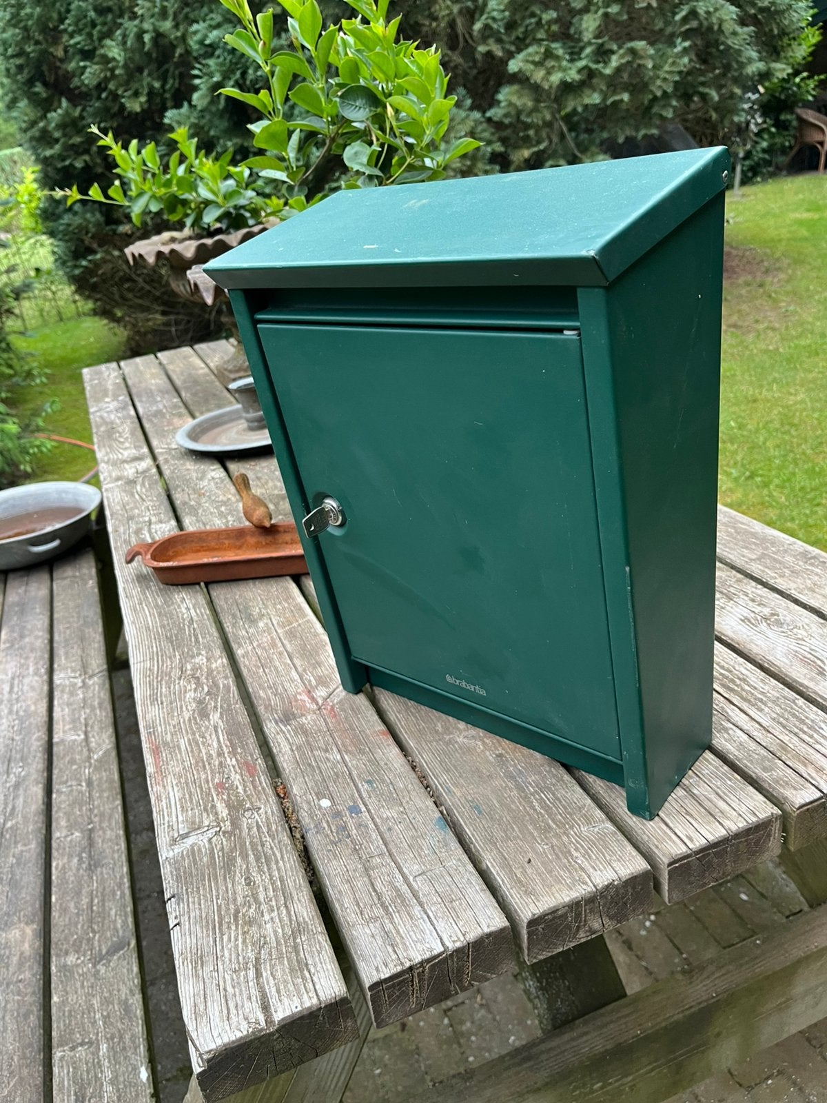 Zeer mooie degelijke stalen  brievenbus van Brabantia, Tuin en Terras, Ophalen of Verzenden, Zo goed als nieuw