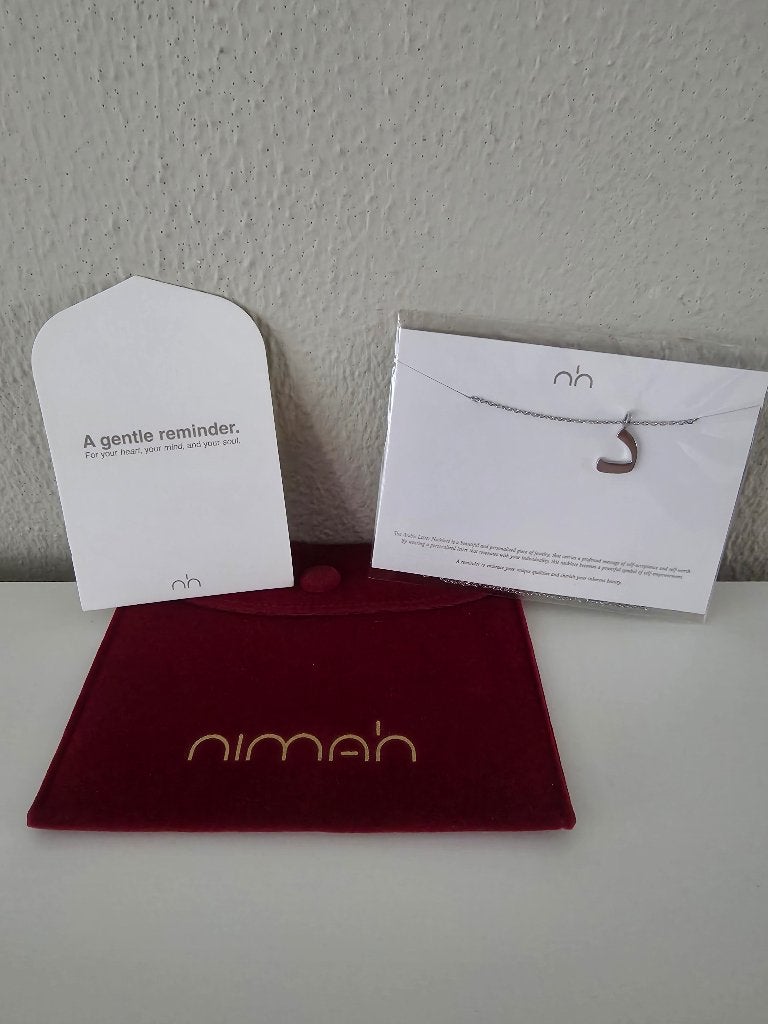 Nieuwe Nimah Arabische Letter D Ketting, Verzenden, Nieuw, Zilver, Overige materialen