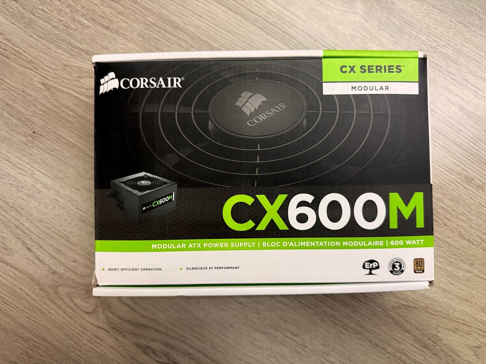 Corsair CX600M Modulaire Voeding - 600W, Computers en Software, Interne voedingen, Ophalen of Verzenden, Zo goed als nieuw