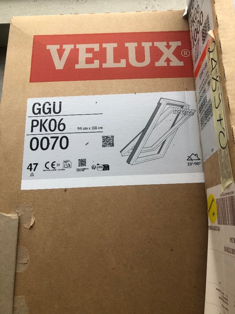 Nieuw GGU PK06 Velux dakraam met gootstukken., Ophalen, Dubbelglas, 80 tot 120 cm, 80 tot 120 cm