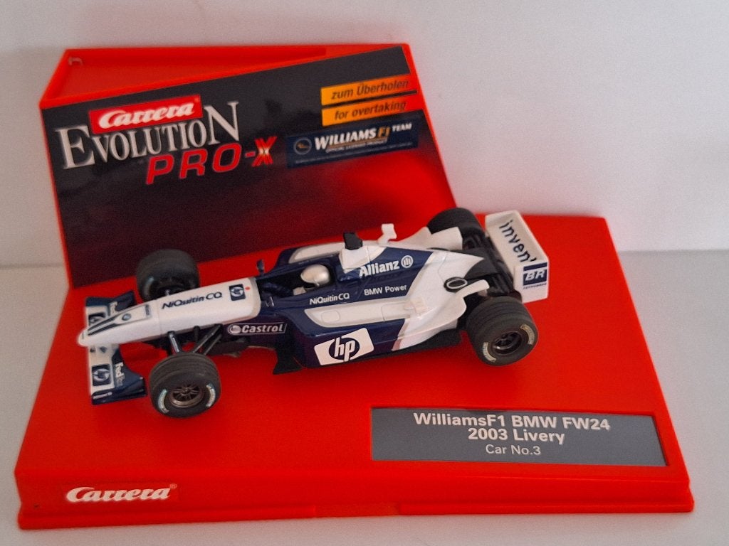 Carrera Pro X Williams F1 Bmw FW 24 2003 Livery Car No 3, Carrera, Racebaan, Carrera, Carrera