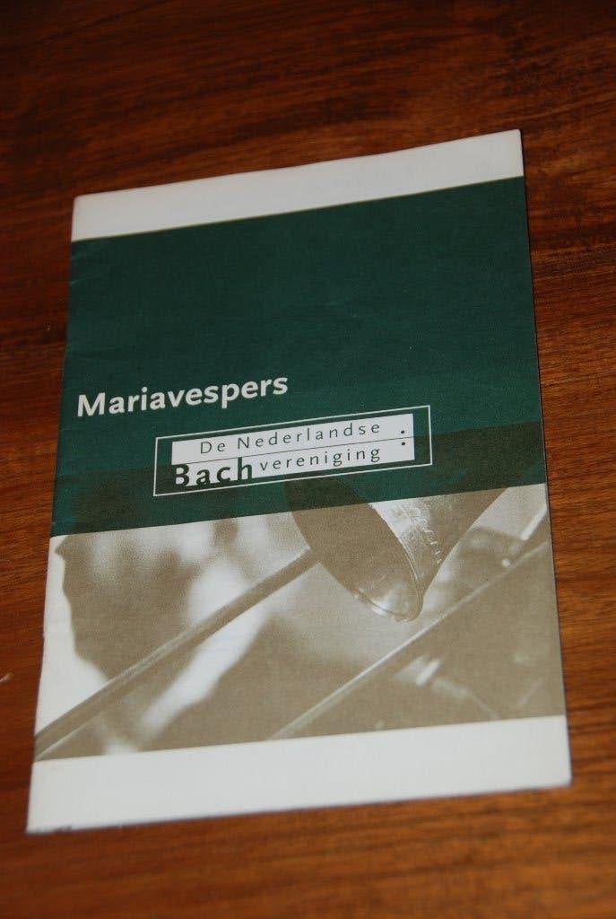 Maria vespers van de nederlandse bach vereniging., Ophalen of Verzenden, Zo goed als nieuw, Overige onderwerpen