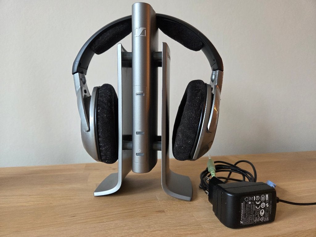 Sennheiser HDR-180 draadloze koptelefoon, Gebruikt, Zilver, Sennheiser, Ophalen of Verzenden
