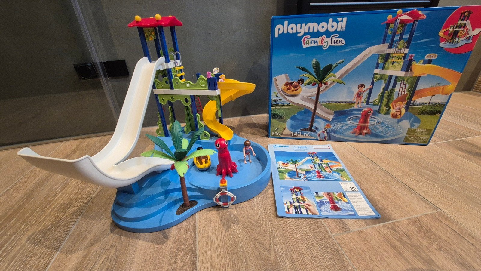 Playmobil Groot Zwemparadijs - waterpretpark 6669, Complete set, Overige typen, Zo goed als nieuw, Family fun