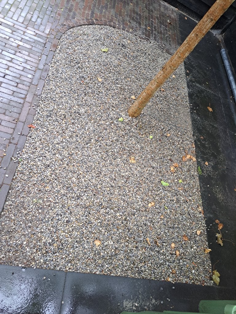 Grind met grindmatten, Tuin en Terras, Ophalen, Gebruikt, Grijs, Grind