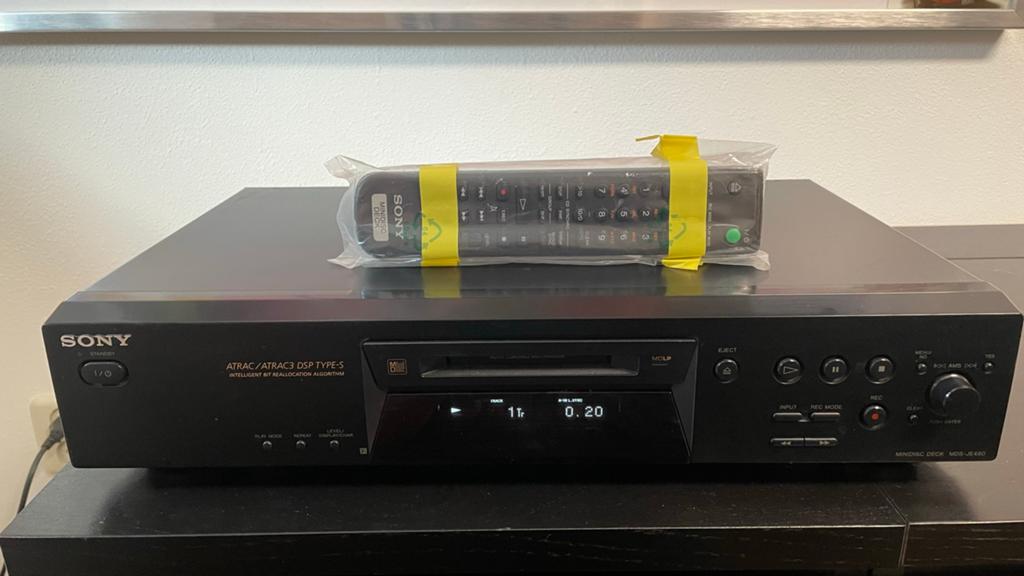 Sony Mini Disc speler / recorder MDS JE 480, Ophalen of Verzenden, Minidisc-recorder