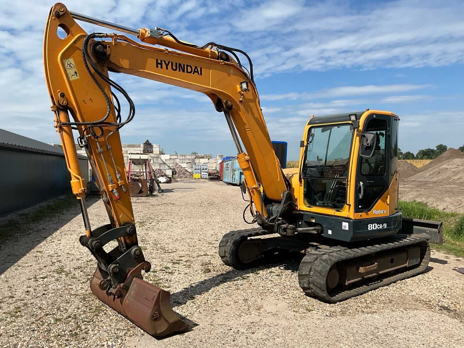 2012 Hyundai Robex 80 CR-9 Midigraafmachine, Graafmachine