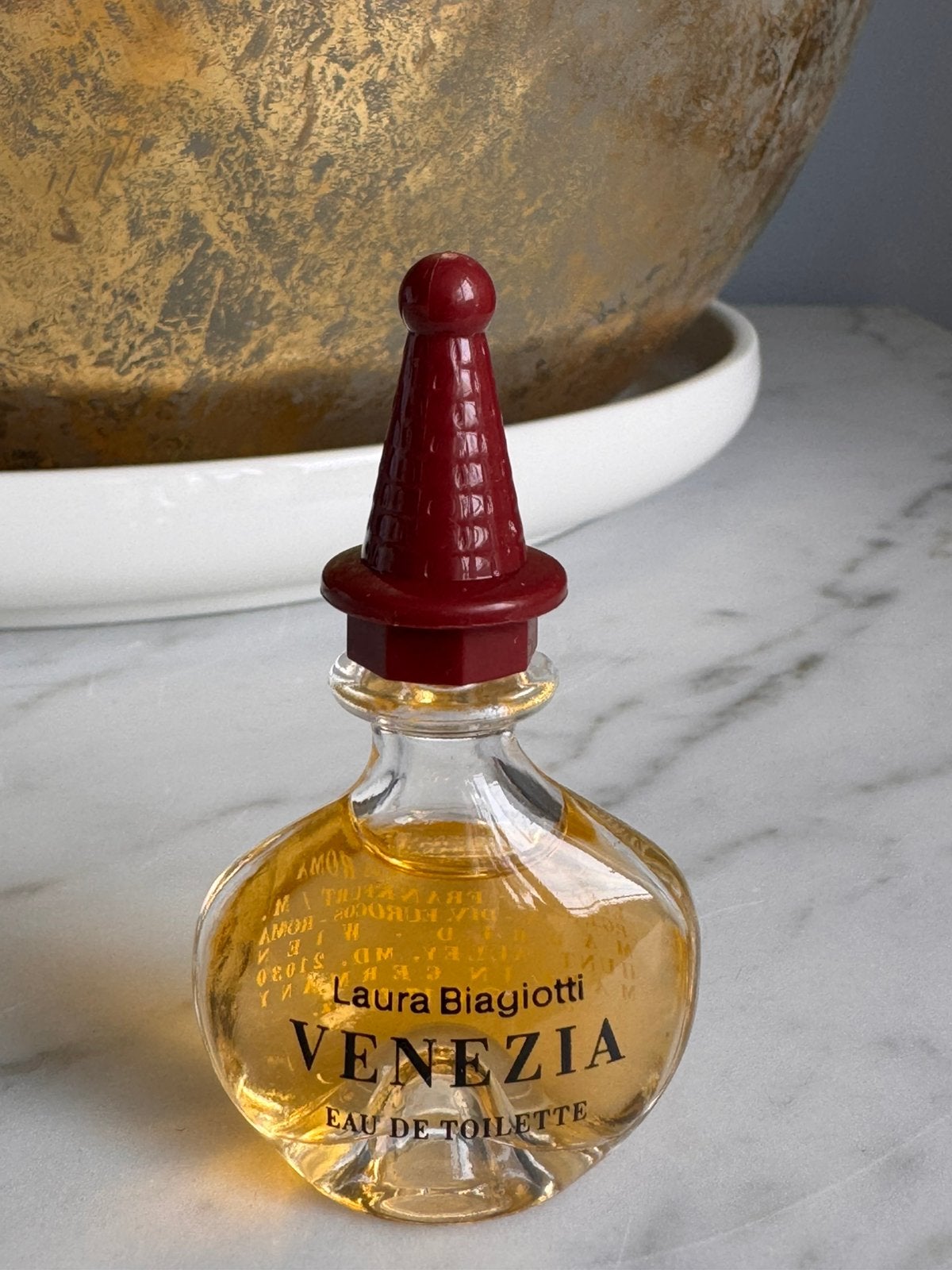 Laura Biagiotti Venezia Miniatuur 5 ml (1992) – Vintage, Verzenden, Zo goed als nieuw, Miniatuur