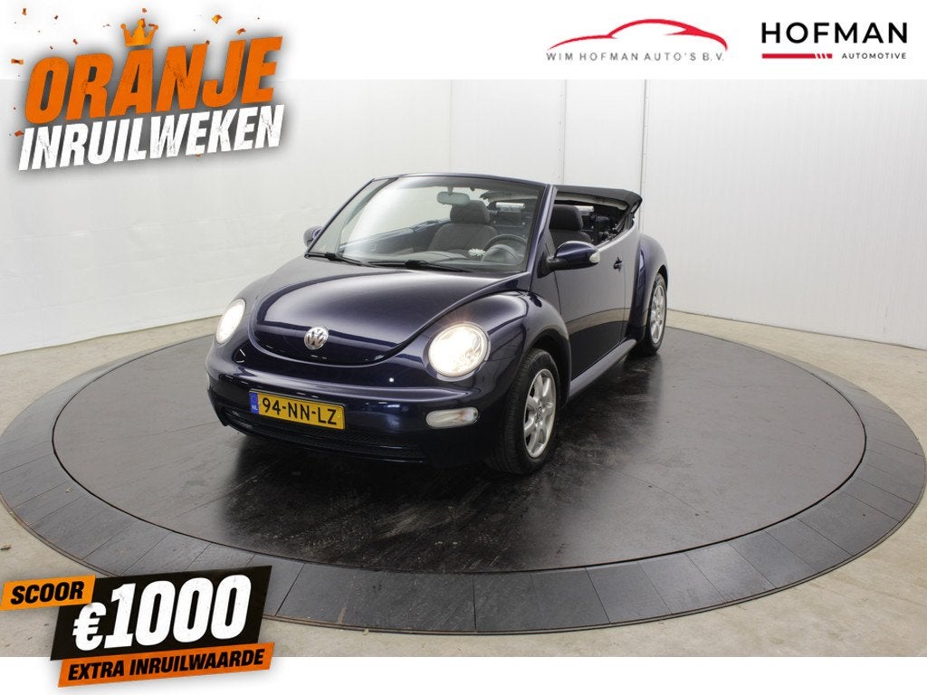 Volkswagen Beetle Cabriolet 2.0 Electrische Kap 89372 origin, Stof, Gebruikt, 4 cilinders, Open dak