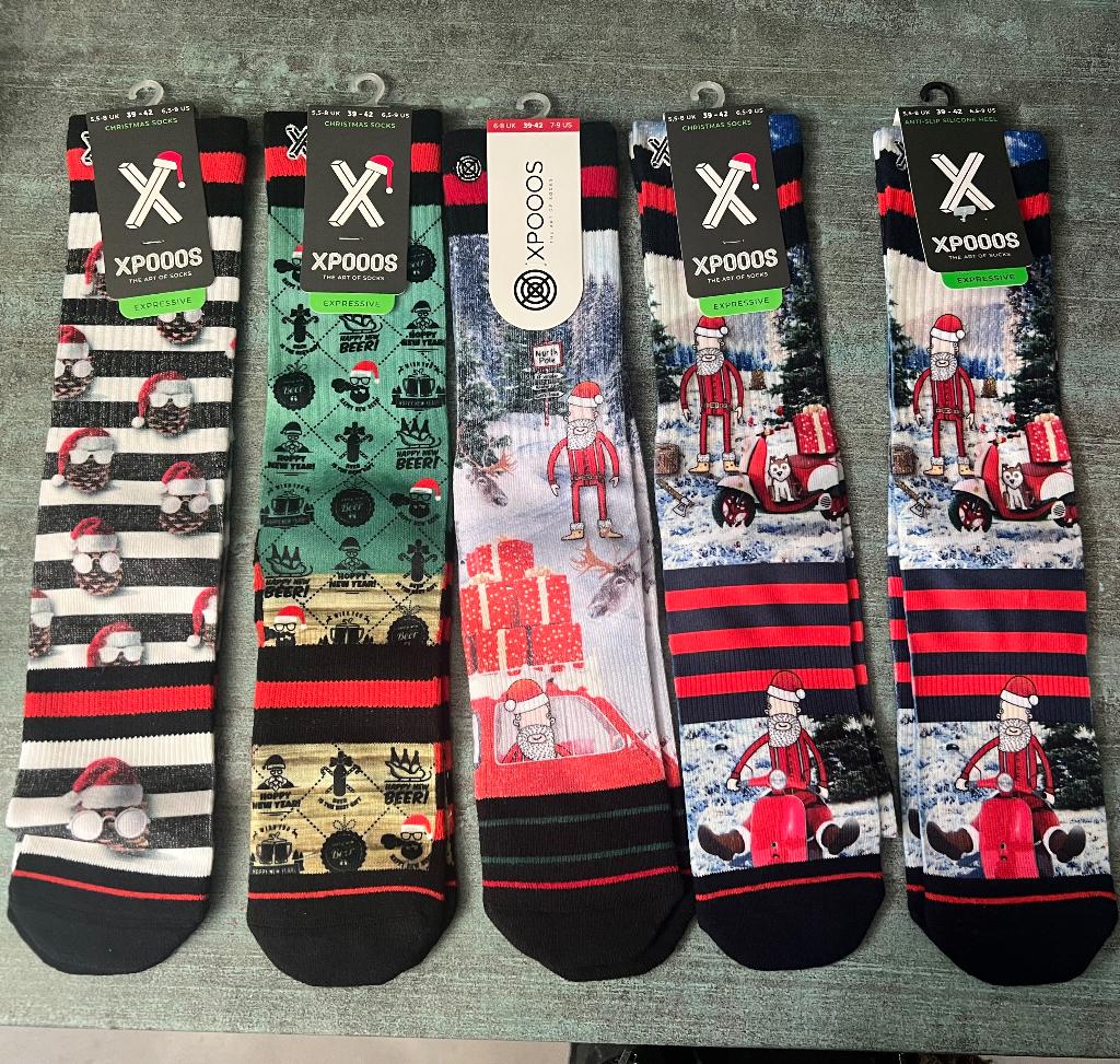 XPOOOS. 5 x kerstsokken.  Nieuw!!!, Ophalen of Verzenden, Nieuw
