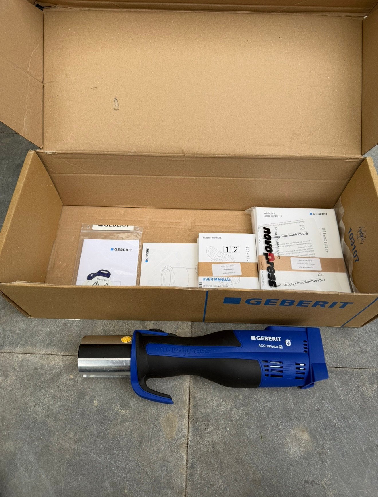Geberit aco203 32kn bluetooth perstang persmachine body ZGAN, Ophalen of Verzenden, Zo goed als nieuw