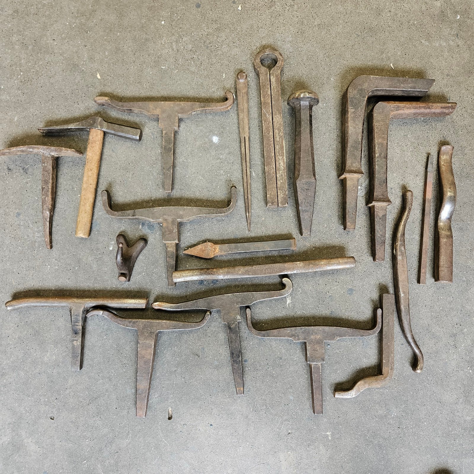 Groot Lot Edelsmid Gereedschap Stakel Smid Goudsmid, Ophalen