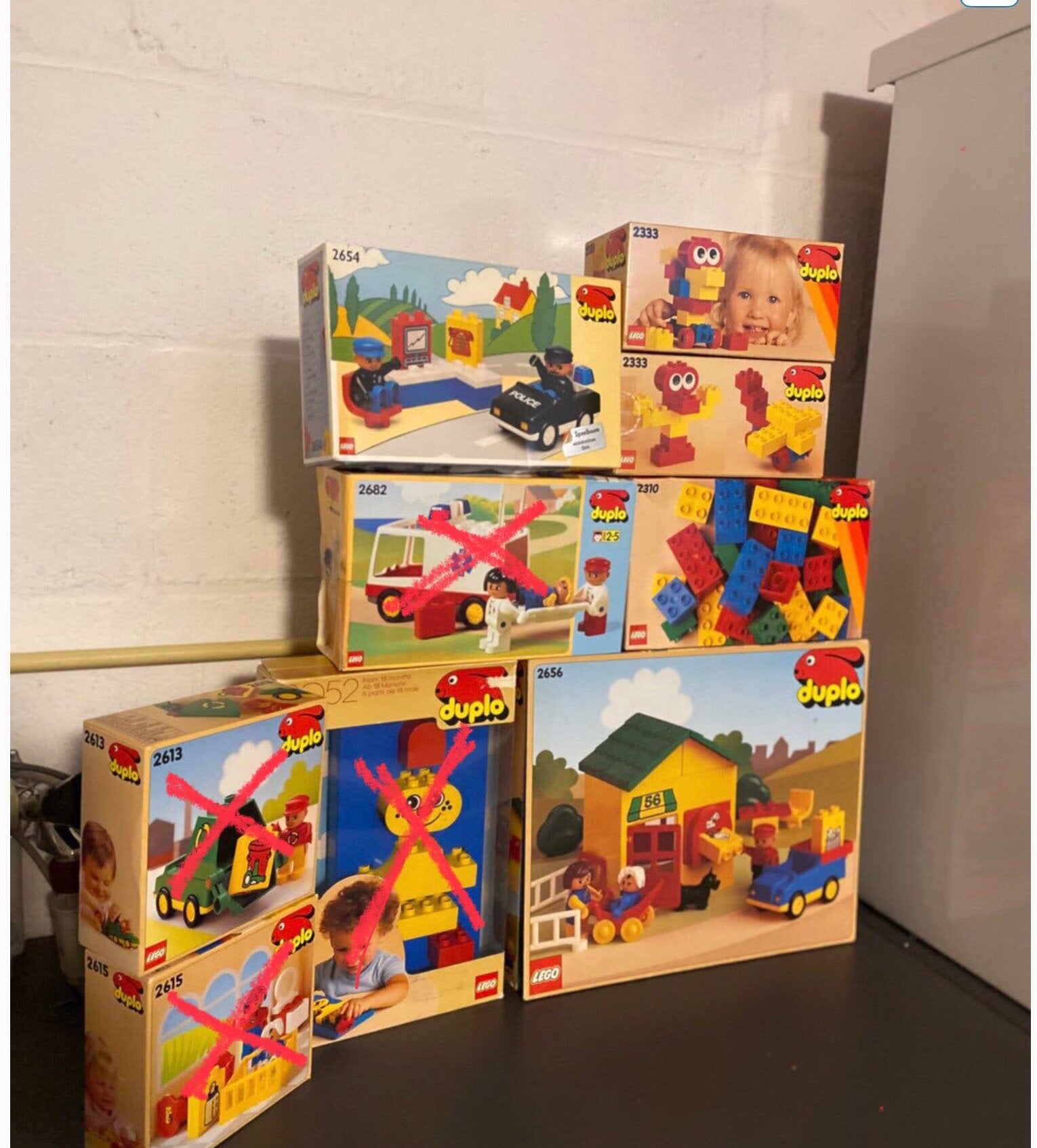 Vintage LEGO Duplo Collectie - Diverse Sets en Losse Blokken, Ophalen of Verzenden, Gebruikt, Overige merken