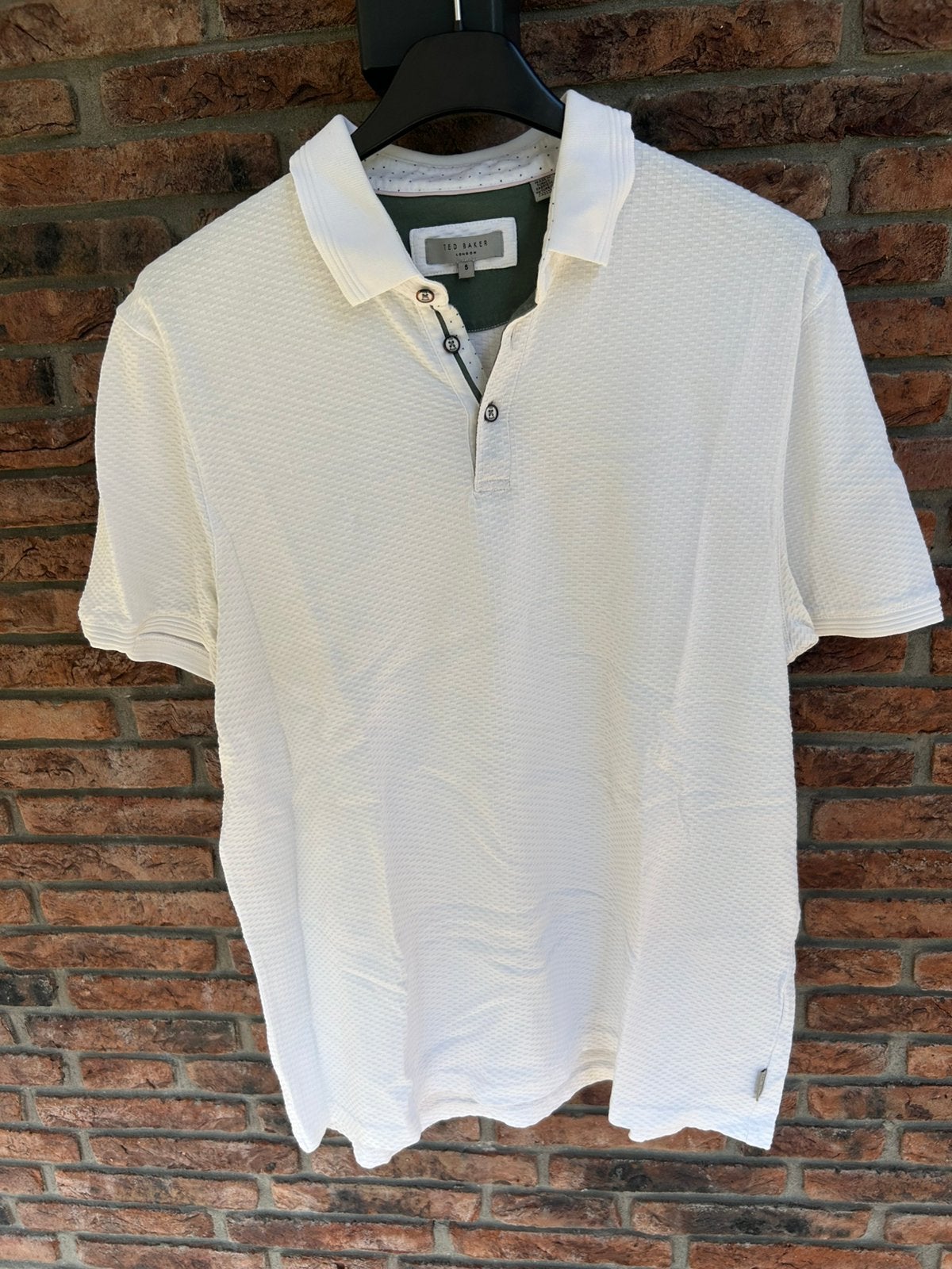 Ted Baker Poloshirt maat 5 kleur wit, Ophalen of Verzenden, Zo goed als nieuw, Wit