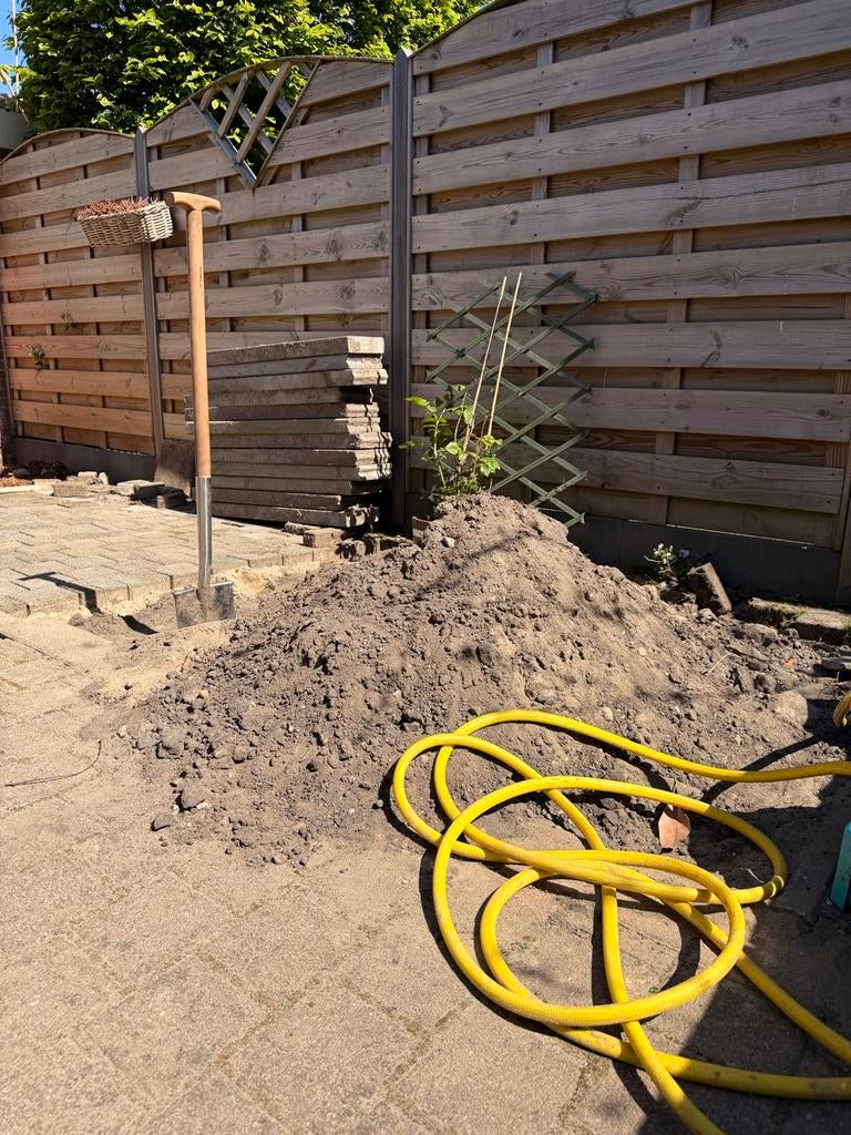 Gratis af te halen: Ophoogzand / Tuinaarde, Tuin en Terras, Ophalen, Gebruikt, Ophoogzand