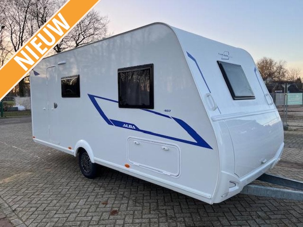 Caravelair Alba Family 487 2026 3-stapelbed *AKTIE*, Caravans en Kamperen, Bedrijf, 5 tot 6 meter, Caravelair, Overige