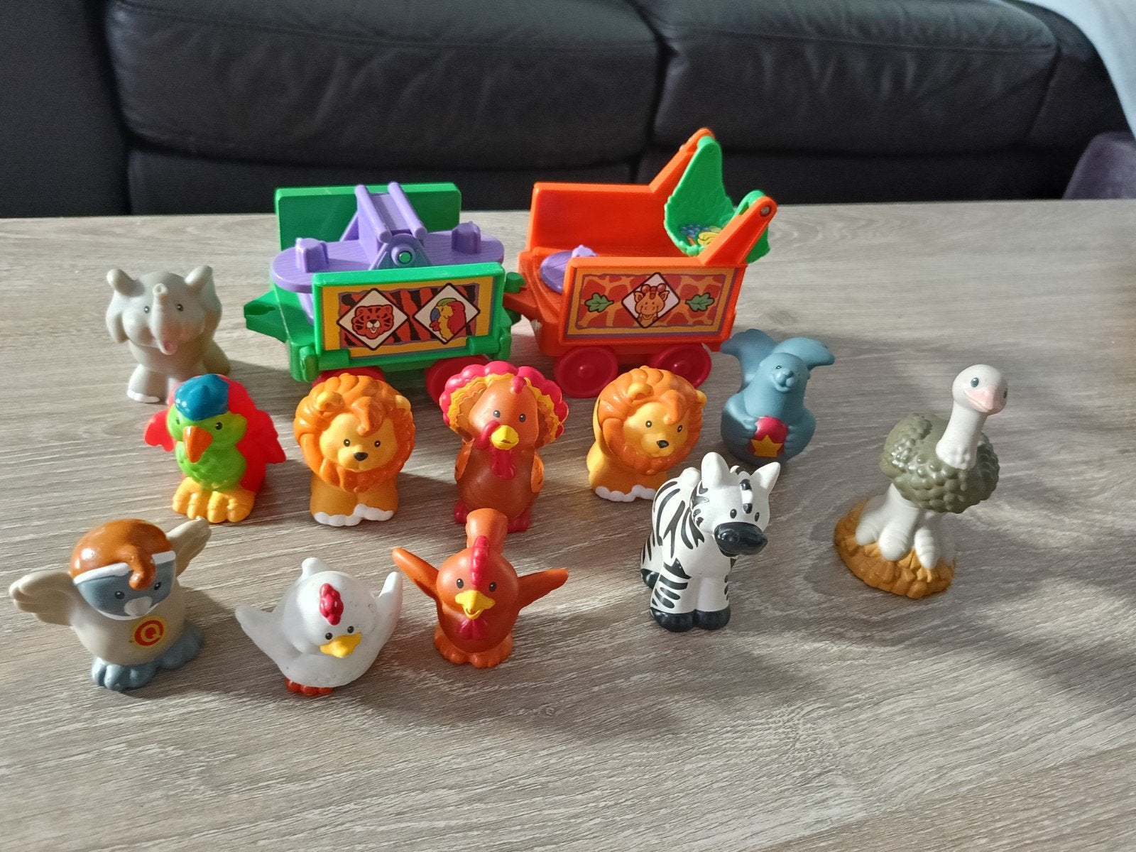 Fisher-Price Little People Dieren met een struisvogel, Ophalen, Gebruikt