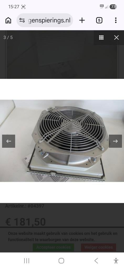 NIEUW Rittal SK 3327107 Schakelkast Filterventilator nieuw i, Ophalen of Verzenden, Nieuw