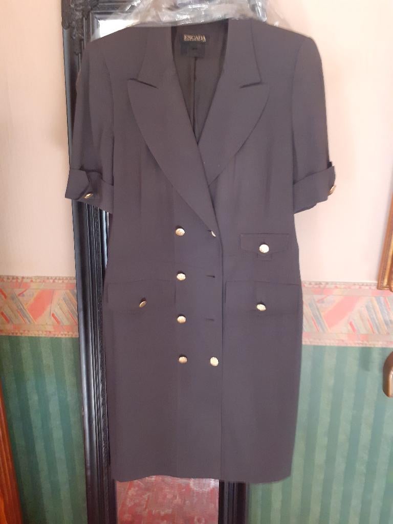 Escada jurken, Kleding | Dames, Jurken, Zo goed als nieuw, Maat 42/44 (L), Rood, Knielengte, Verzenden