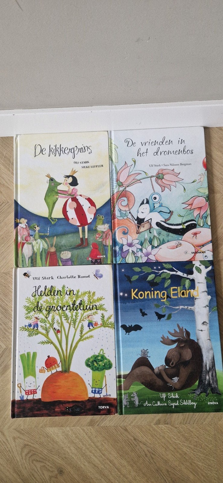 4 kinderboeken van Ulf Stark: De kikkerprins, Koning Eland, Ophalen of Verzenden, Zo goed als nieuw, Ulf Stark, Sprookjes
