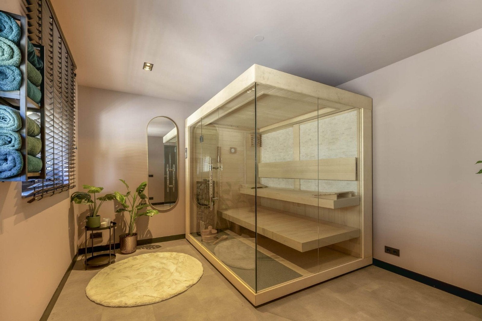 Moderne Complete Sauna Finse kachel, Ophalen, Zo goed als nieuw, Infrarood, Complete sauna