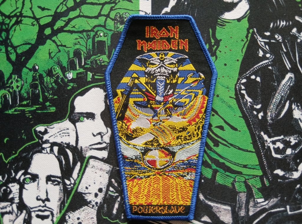 Iron Maiden prachtige Powerslave limited edition patch 346, Verzenden, Nieuw, Kleding