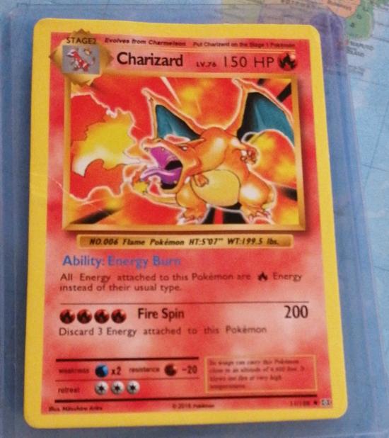 POKEMON ZELDZAME CHARIZARD, Ophalen, Nieuw, Losse kaart, Foil
