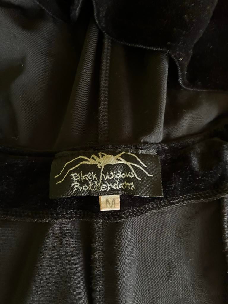 Black Widow Rotterdam Gothic Jurk Maat M, Maat 38/40 (M), Zwart, Ophalen of Verzenden, Zo goed als nieuw