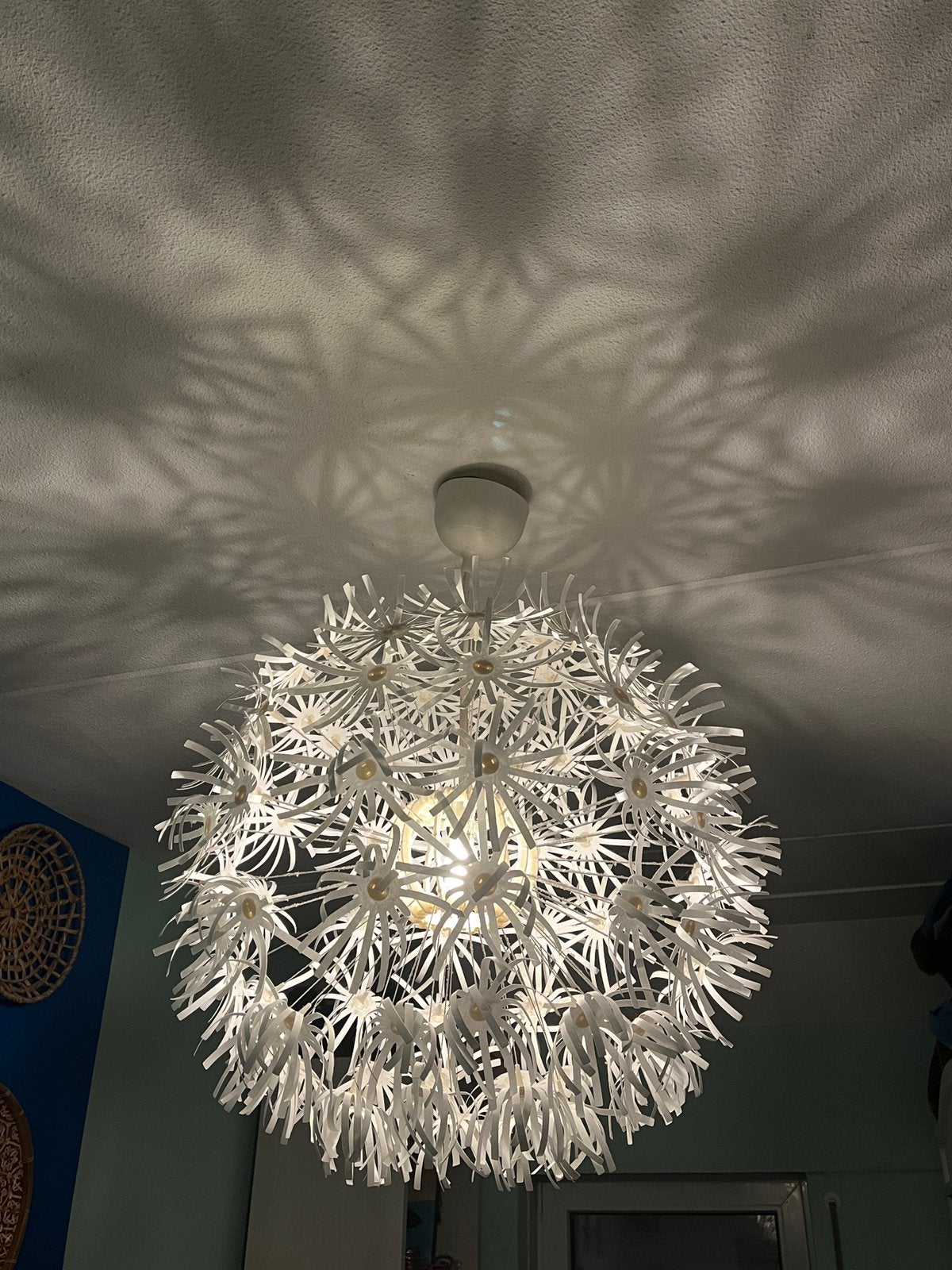 Hanglamp Maskros groot Ikea, Huis en Inrichting, Ophalen, Overige materialen, Gebruikt, Hanglamp
